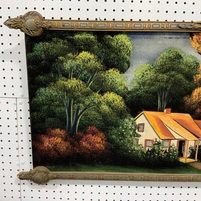 .137. VINTAGE | Stretched Velvet Painting 