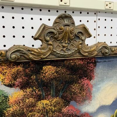 .137. VINTAGE | Stretched Velvet Painting 