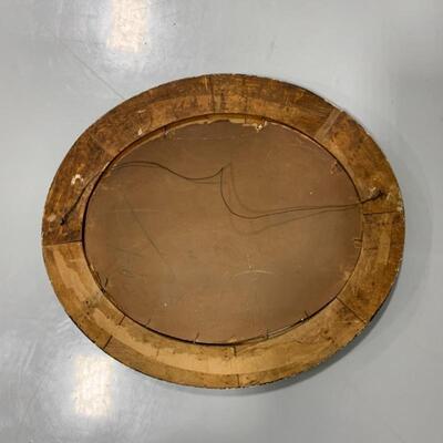 .140. Convex Glass Framed Farmhouse Picture