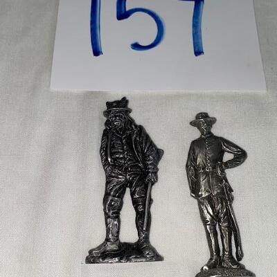 Lot 157 - Pewter Figurines Ozark Hill Hikers