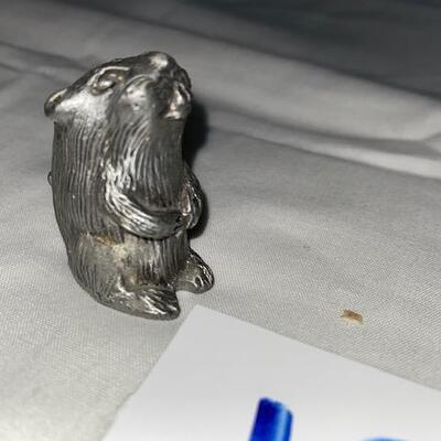 Lot 158 - 4 Pewter figurines