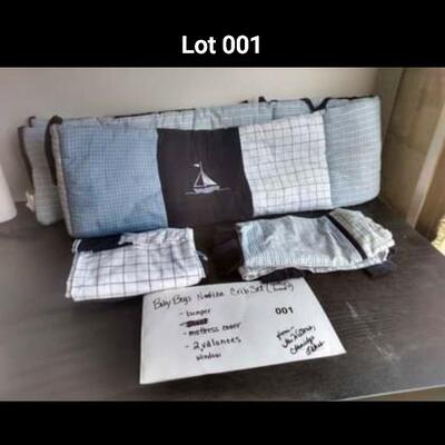Lot 001 Nautica Crib Set