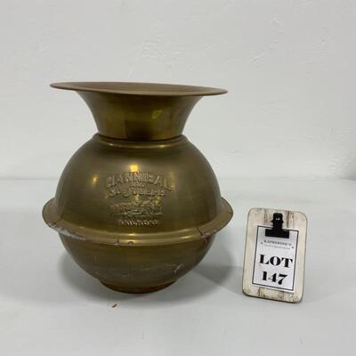 .147. VINTAGE | Spittoon | Hannibal and St Joseph Railroad | Reproduction