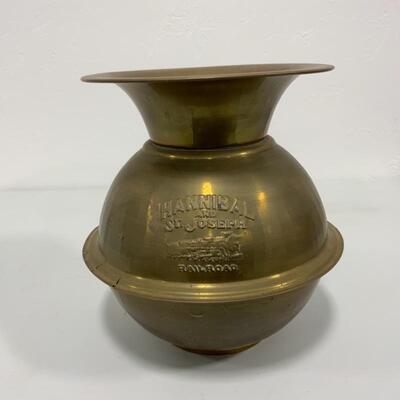 .147. VINTAGE | Spittoon | Hannibal and St Joseph Railroad | Reproduction
