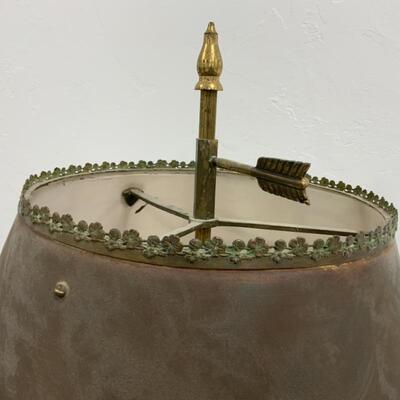 .149. ANTIQUE | Copper Shade Floor Lamp | Heavy Base