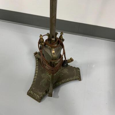 .149. ANTIQUE | Copper Shade Floor Lamp | Heavy Base