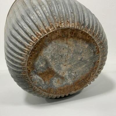 .150. FARM FRESH | Large Galvanized Bushel Basket