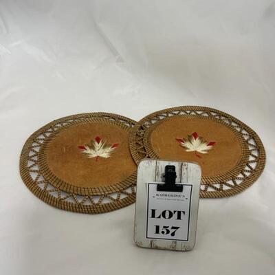 .157. VINTAGE | Two Quill Art Pieces