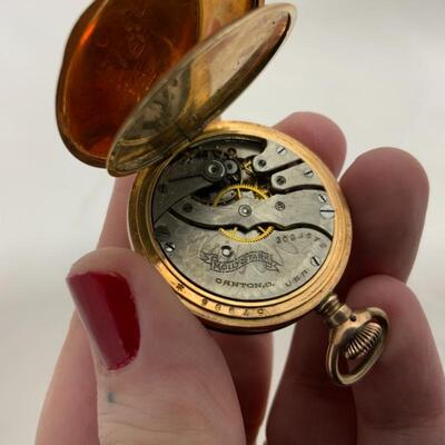 .170. ANTIQUE | HAMPDEN | Womenâ€™s Lapel Watch | 1918