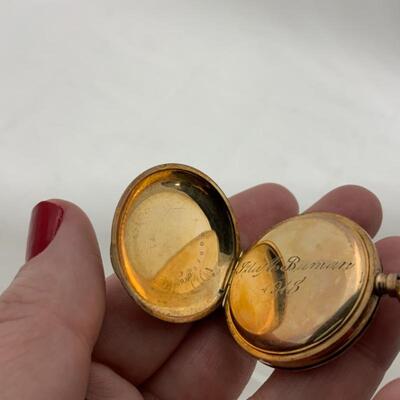 .170. ANTIQUE | HAMPDEN | Womenâ€™s Lapel Watch | 1918