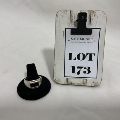 .173. MODERN | Menâ€™s Sterling Silver Ring