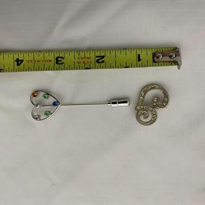 .175. MODERN | Two Womenâ€™s Lapel Pins