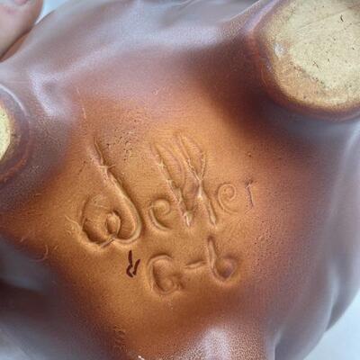 1930's Weller Pottery Lily of the Valley Brown Vase G-6