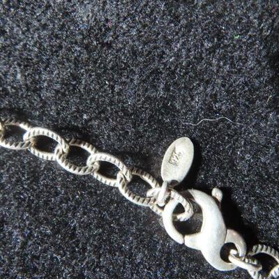 Sterling White stone necklace 