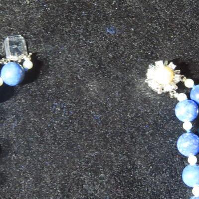 Vintage Blue Lapis Necklace 