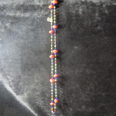 Long Glass bead necklace 
