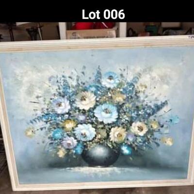 Lot 006 Large Floral Painting