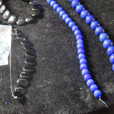 Glass beads and necklace making supplies