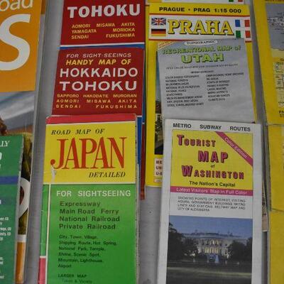 Lot of Misc Maps: United States, Europe, Japan