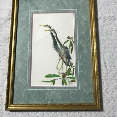 Blue Heron Watercolor