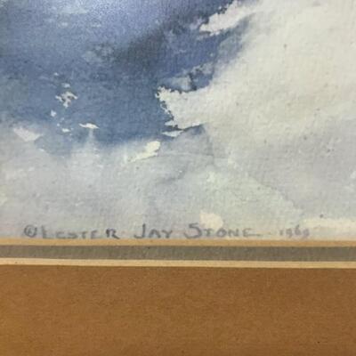 Watercolor of Boat in waves