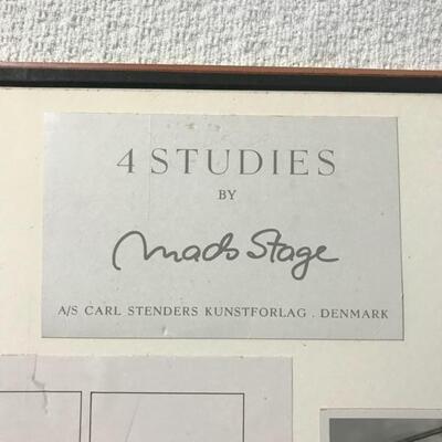 Set of 4 watercolors in denmark