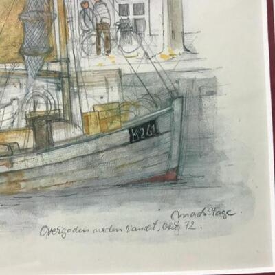 Set of 4 watercolors in denmark