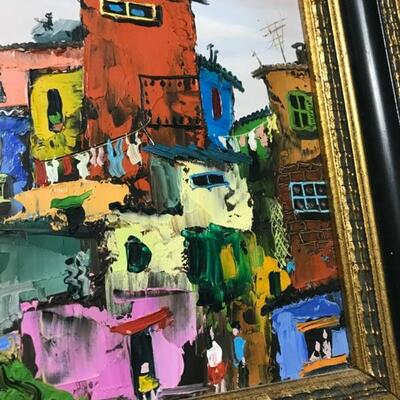 Framed Oil by Victor Martinez, Argentina