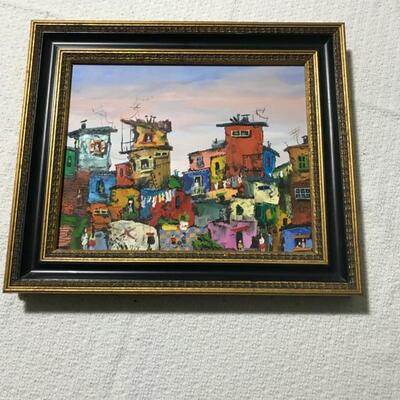 Framed Oil by Victor Martinez, Argentina