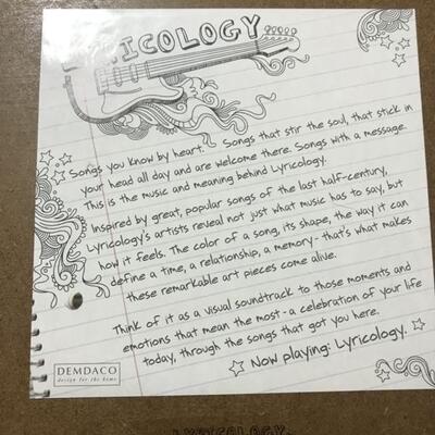 Set of 3 Plaques from Lyricology