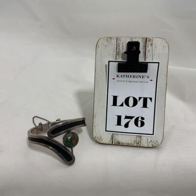 .176. STERLING | Unique Dual Rotating Stones Bracelet | 69g