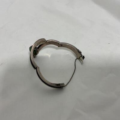 .176. STERLING | Unique Dual Rotating Stones Bracelet | 69g