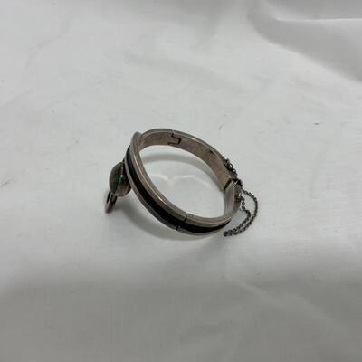 .176. STERLING | Unique Dual Rotating Stones Bracelet | 69g