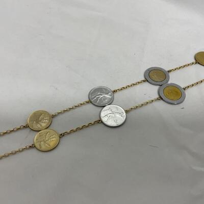 .178. Italian Lira Necklace 