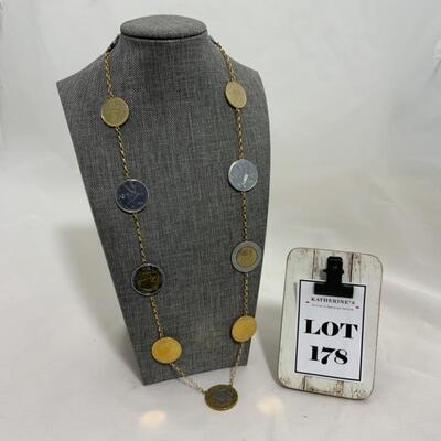 .178. Italian Lira Necklace 