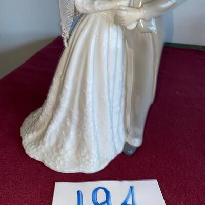 Lot 194 - Porcelain Bride and Groom