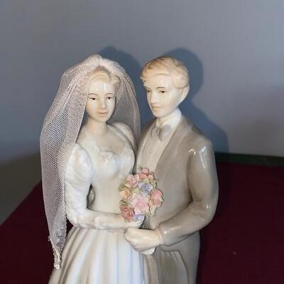 Lot 194 - Porcelain Bride and Groom