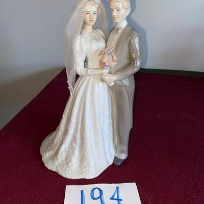 Lot 194 - Porcelain Bride and Groom