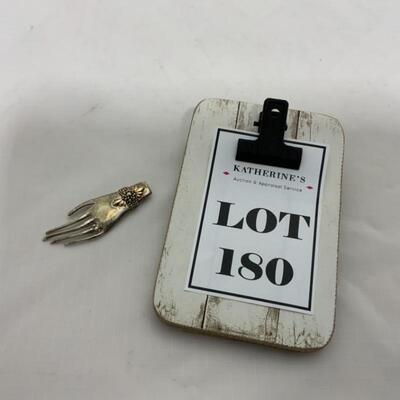 .180. STERLING | ANTIQUE | Hand Brooch | 9g