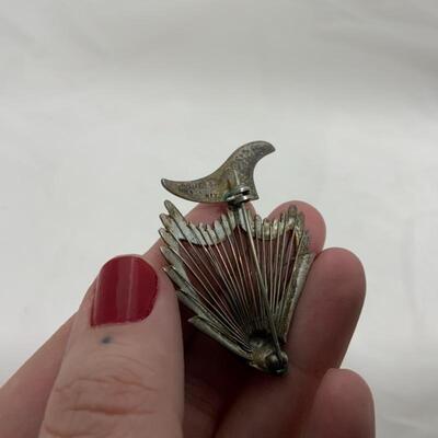 .185. STERLING | VINTAGE | Unique Spiny Fish Brooch | 7g
