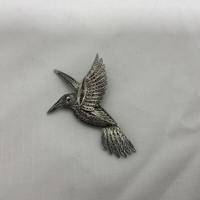 .187. STERLING | VINTAGE | Hummingbird Brooch | 7g