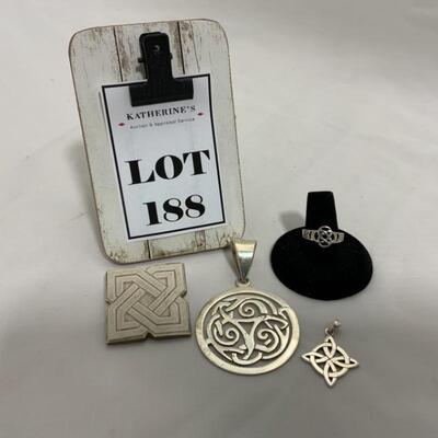 .188. STERLING | Celtic Jewelry Lot | 29g