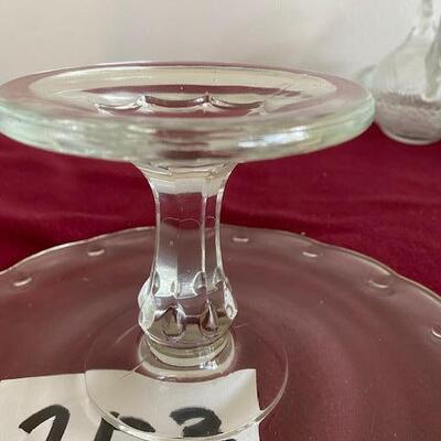 Lot 203 - Vintage Cake Plate on pedastal
