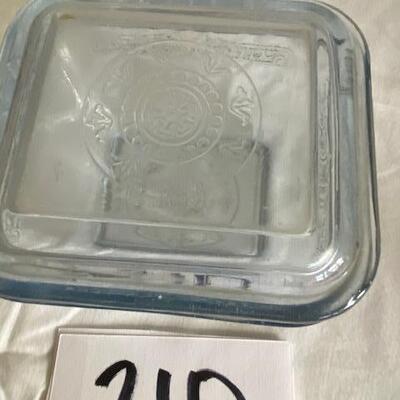 Lot 210 - Fire King Vintage Refrigerator Dish Light blue