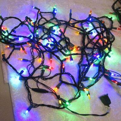 #11 Multi-color light strands and tree topper