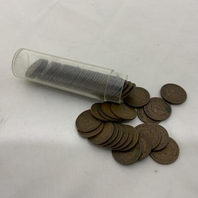 .204. 57 Indian Head Pennies | 1900-1907 | AG-VG+