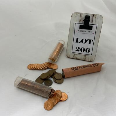 .206. Three Rolls | 1959D | 1962D | Wheaties 