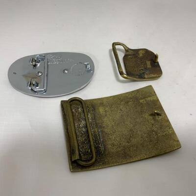 .209. VINTAGE | Three Belt Buckles | Brass