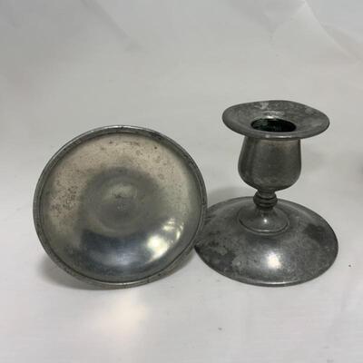 .214. Pewter Candlesticks | Shakers | Baldwin | Federal