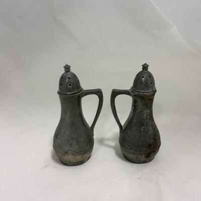 .214. Pewter Candlesticks | Shakers | Baldwin | Federal